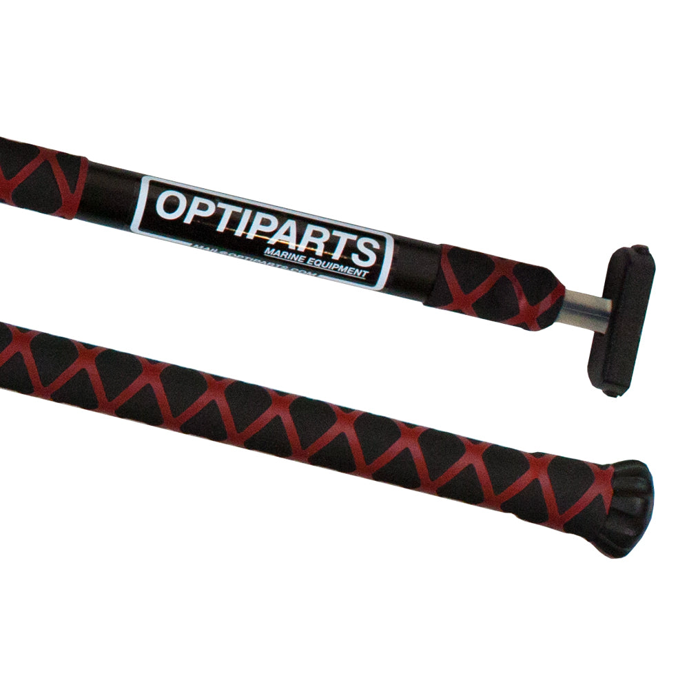 Optiparts Förlängare 20mm Aluminium X-GRIPPED 60cm Doppio Svart/Röd