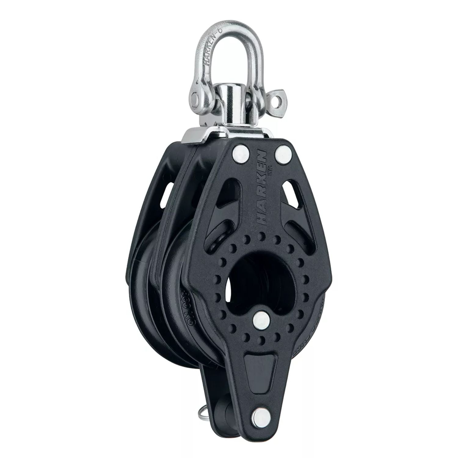 Harken 57 mm Carbo Dubbelblock svirvlande, hunsvott