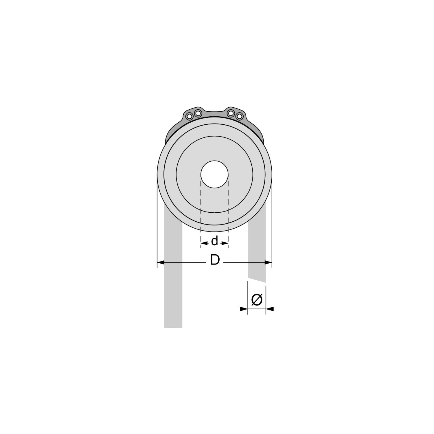 Antal SectoRing 43 mm utan Dyneema Loop