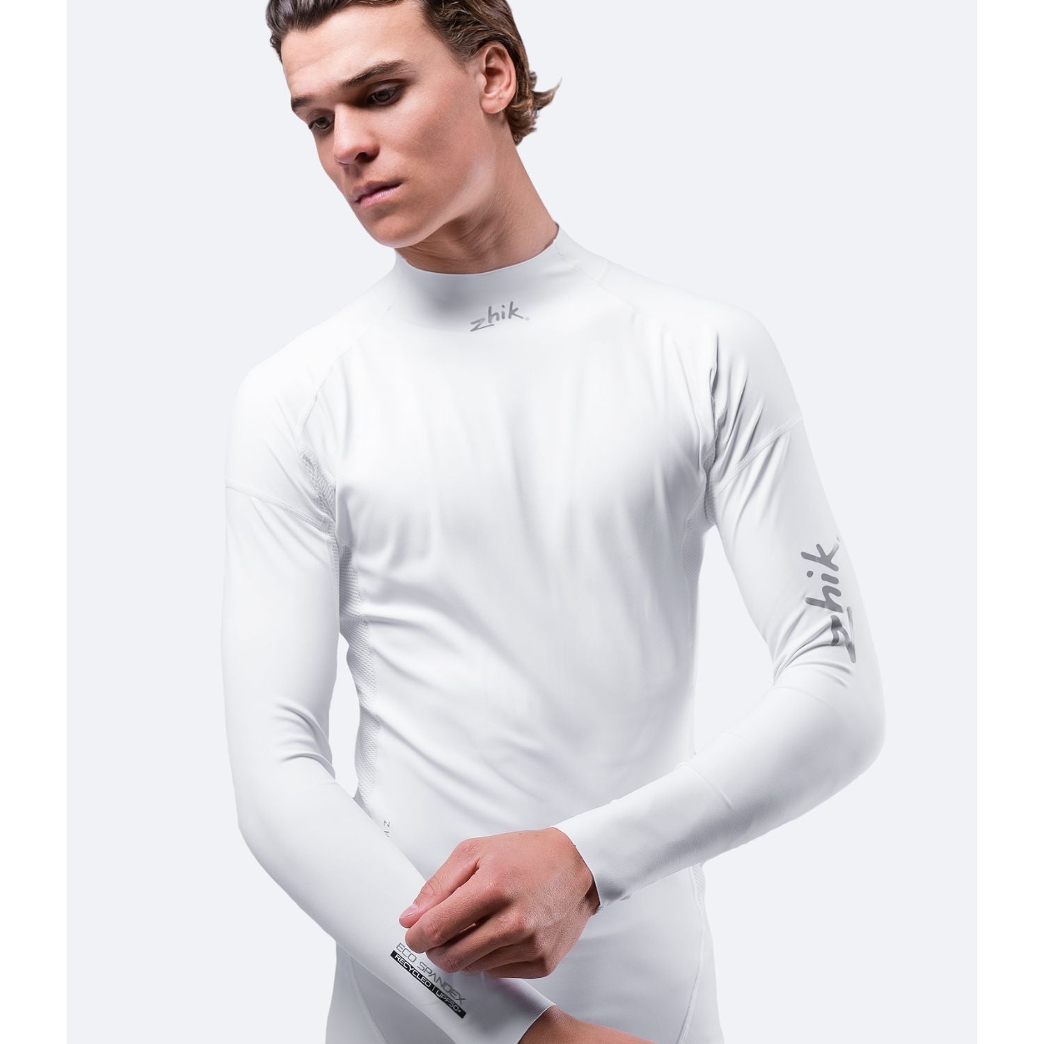 Zhik ECO Lycra Långärmad Tröja Herr, Vit