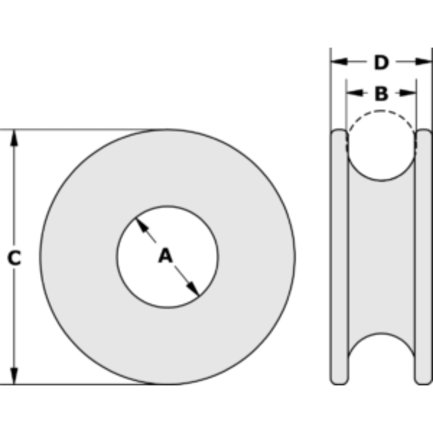 Tylaska FR14 14mm Low Friction Ring