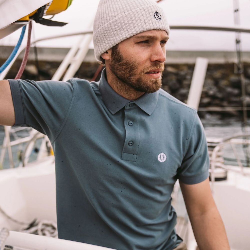 Henri Lloyd Falmouth Pikétröja, Sea Spray Blue