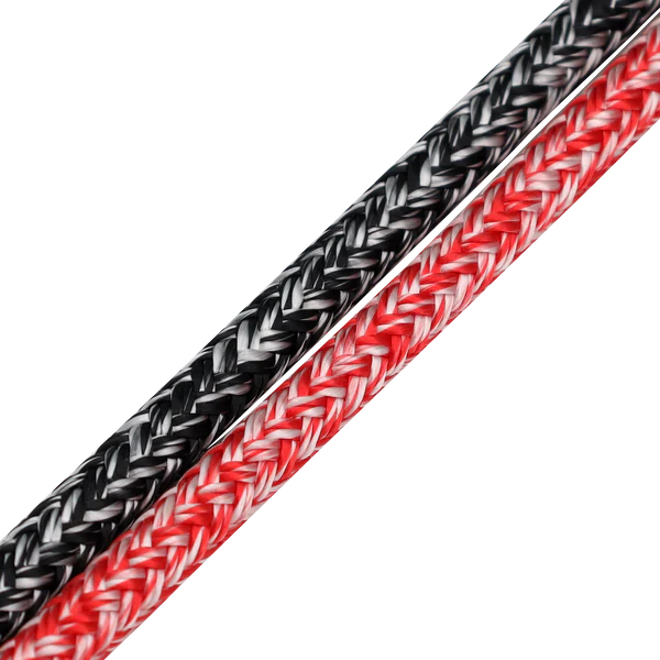 Kingfisher Braid on Braid Polyester, 12mm Svart/Vit, 5,7m UTFÖRSÄLJNING