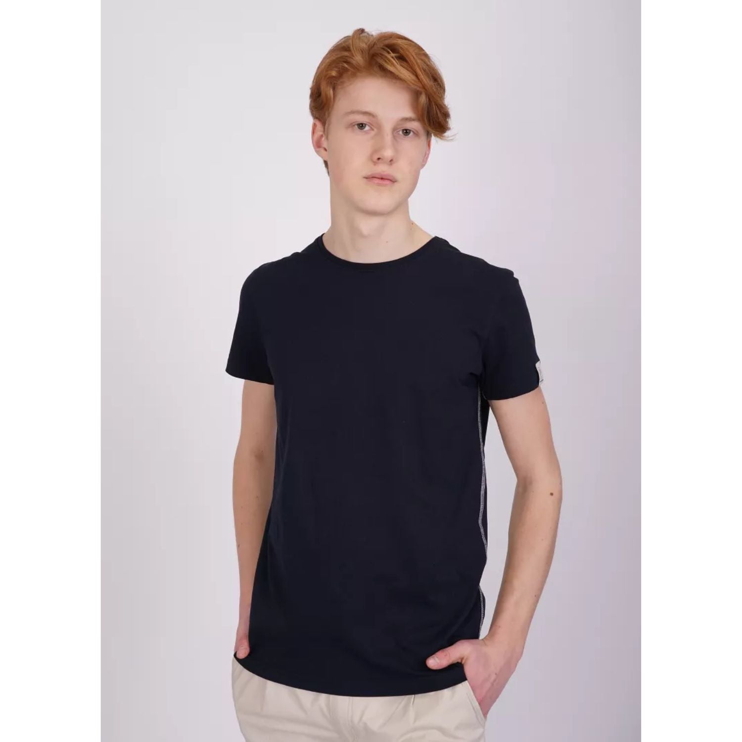 Pelle P Badge T-Shirt, Marinblå