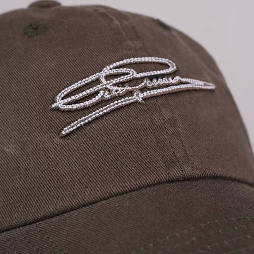 Pelle P Signature Washed Cap, Khaki Green