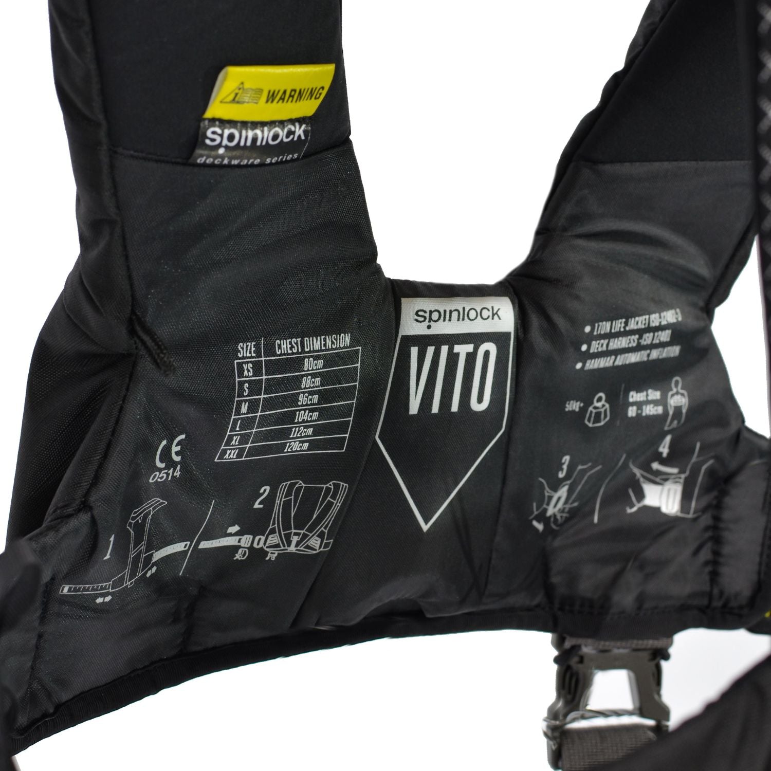 Spinlock Deckvest Vito uppblåsbar flytväst