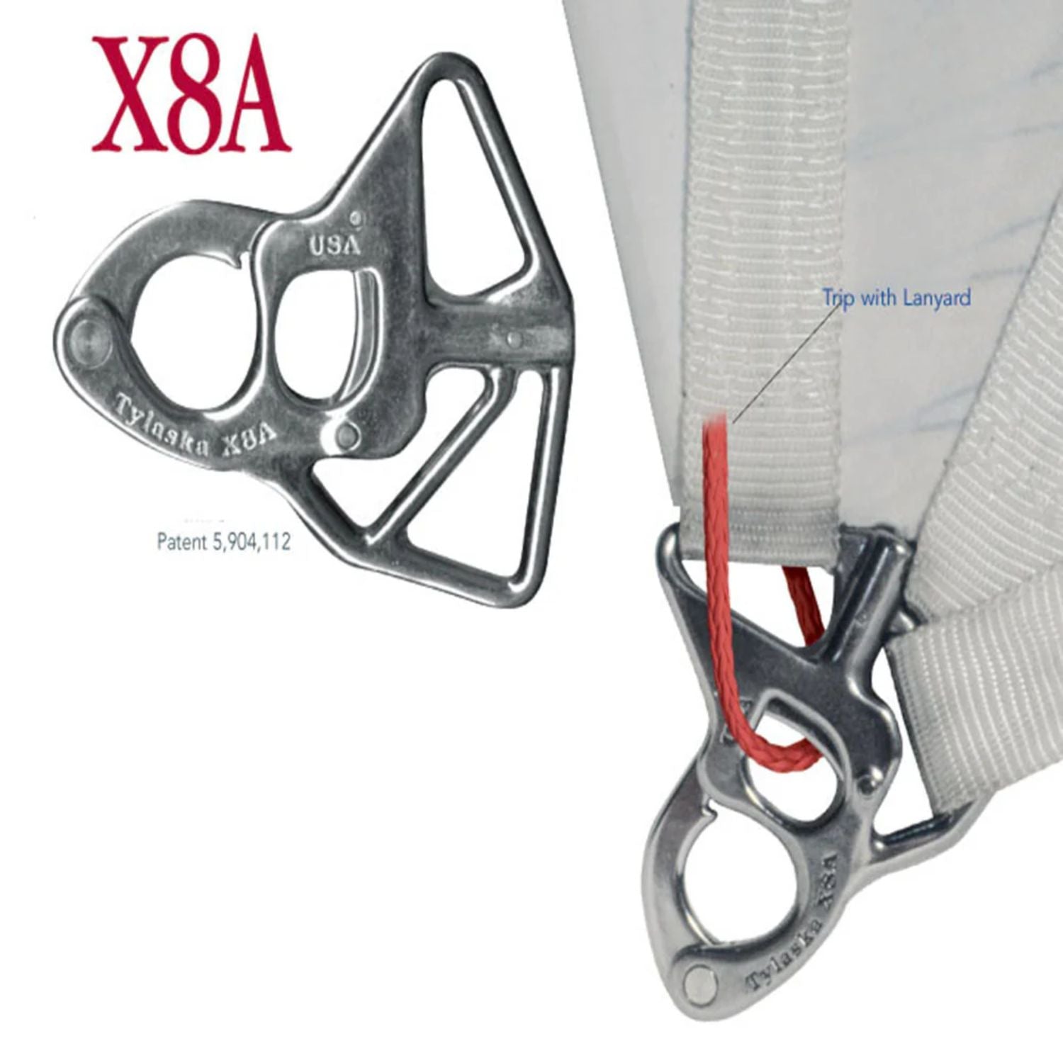 Tylaska X8A Sew-in Tack-schackel