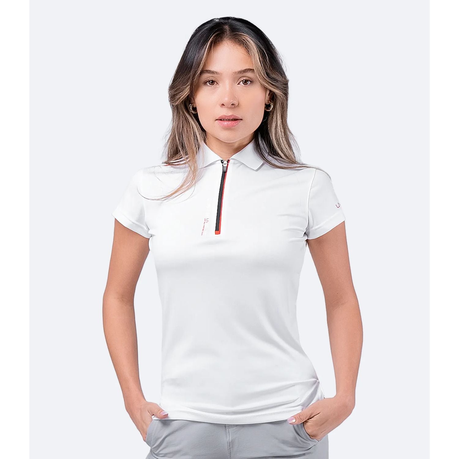 Zhik UV ACTIVE Piké med dragkedja, Dam