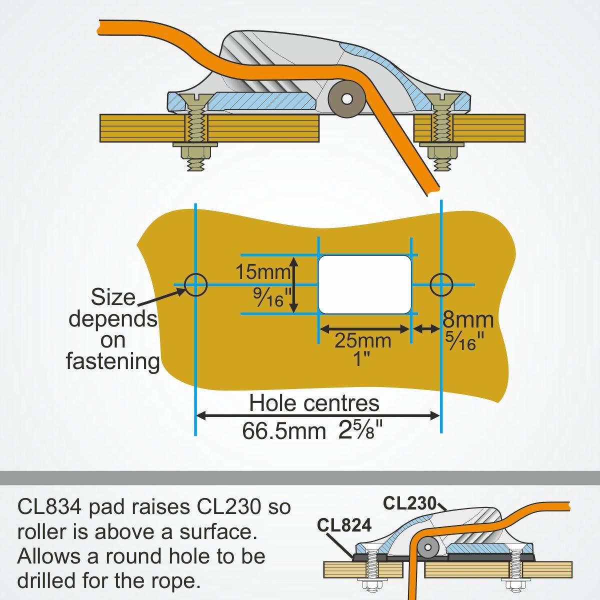 Clamcleat Racing Junior Mk1 Bottentrissa