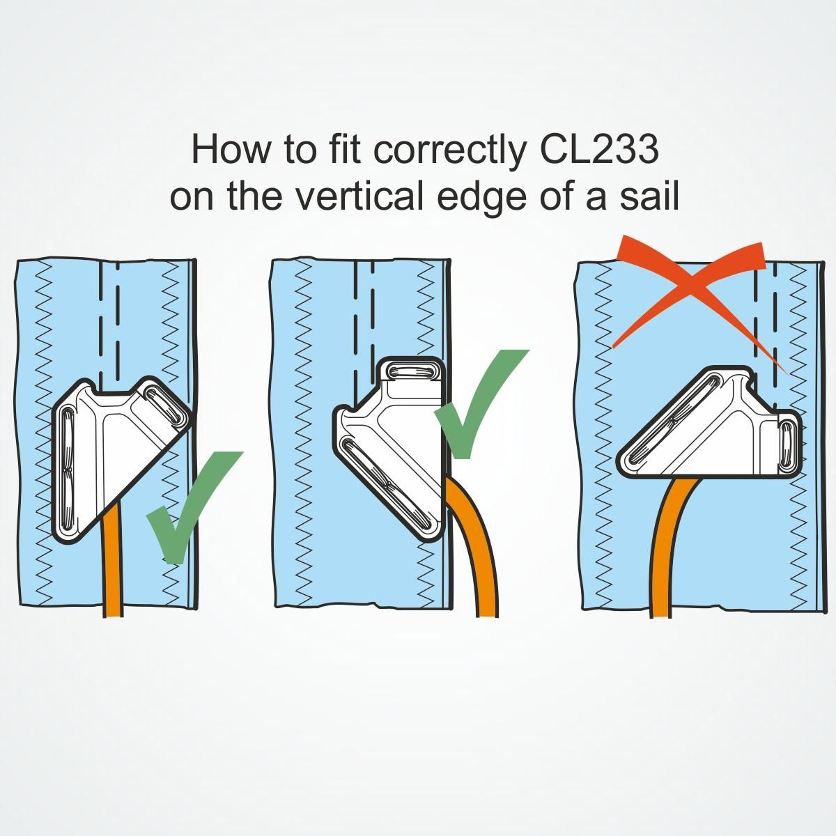 Clamcleat Segellik-cleat