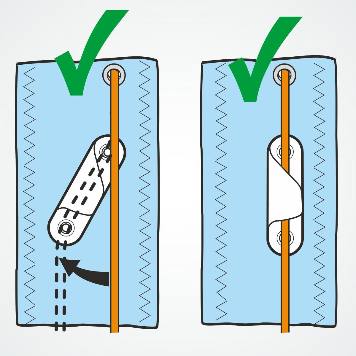 Clamcleat Racing Fine Line, Styrbord