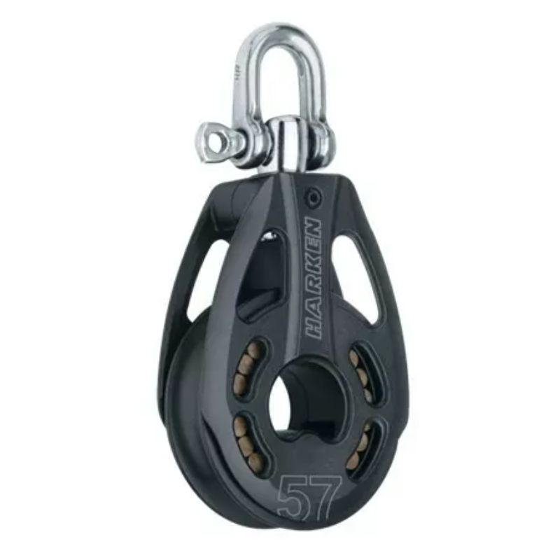 Harken 57 mm Black Magic Block Enkel Svirvlande