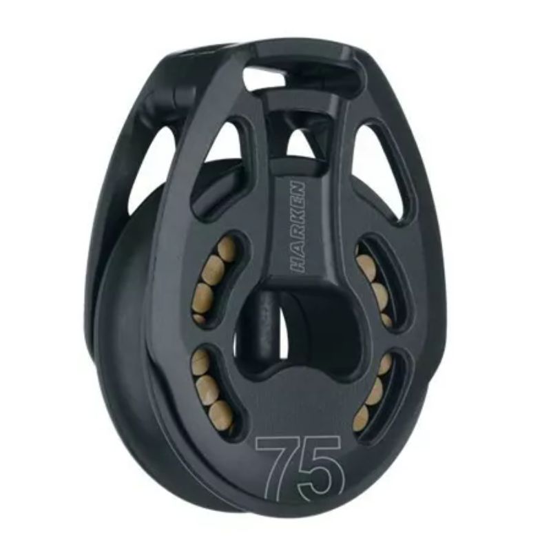 Harken 75 mm Black Magic Block Enkel Loop