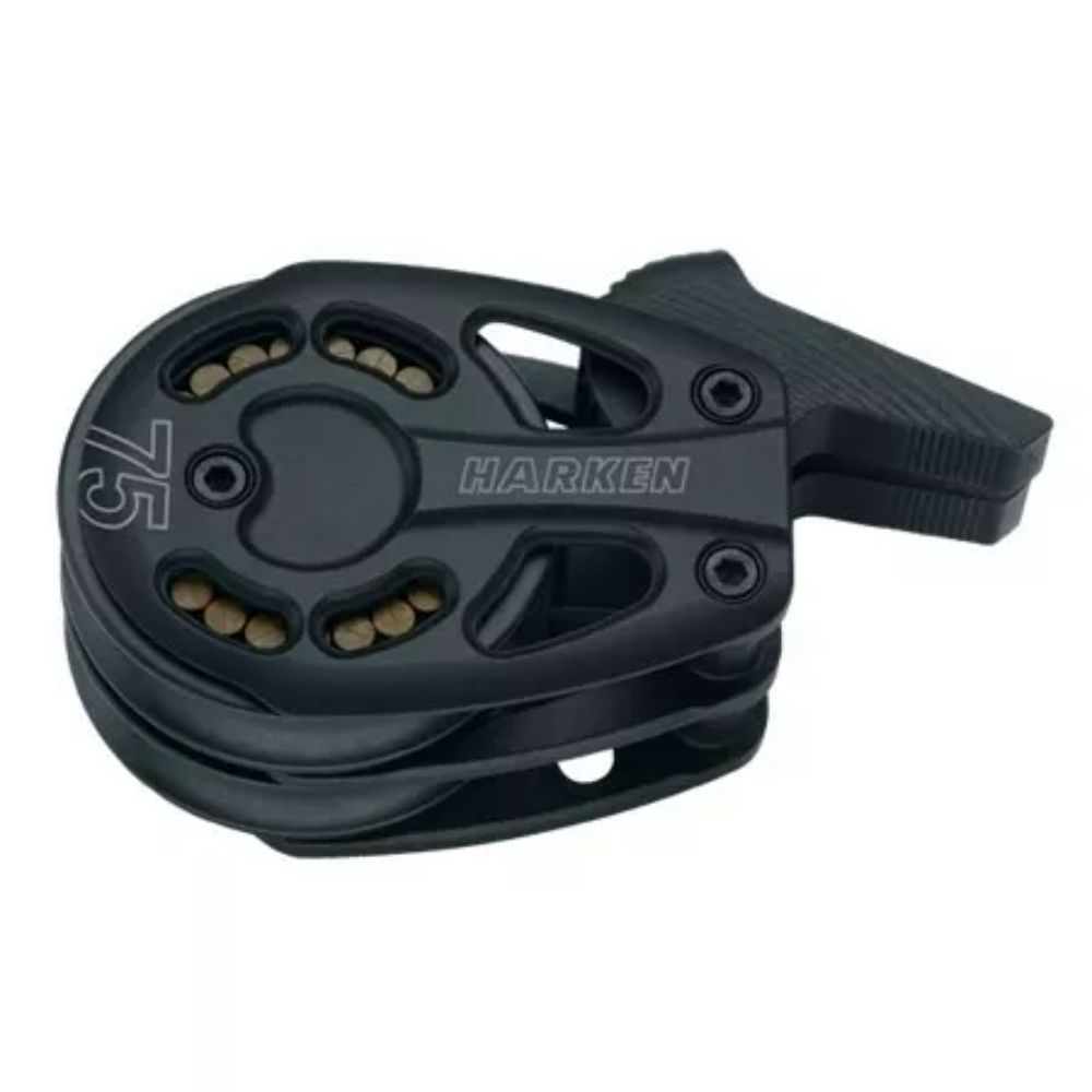 Harken 75 mm Black Magic Kindblock Dubbel, med lås