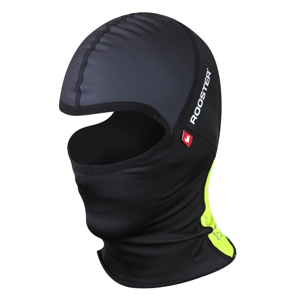 Rooster Aquafleece Balaclava, Svart/Neongul