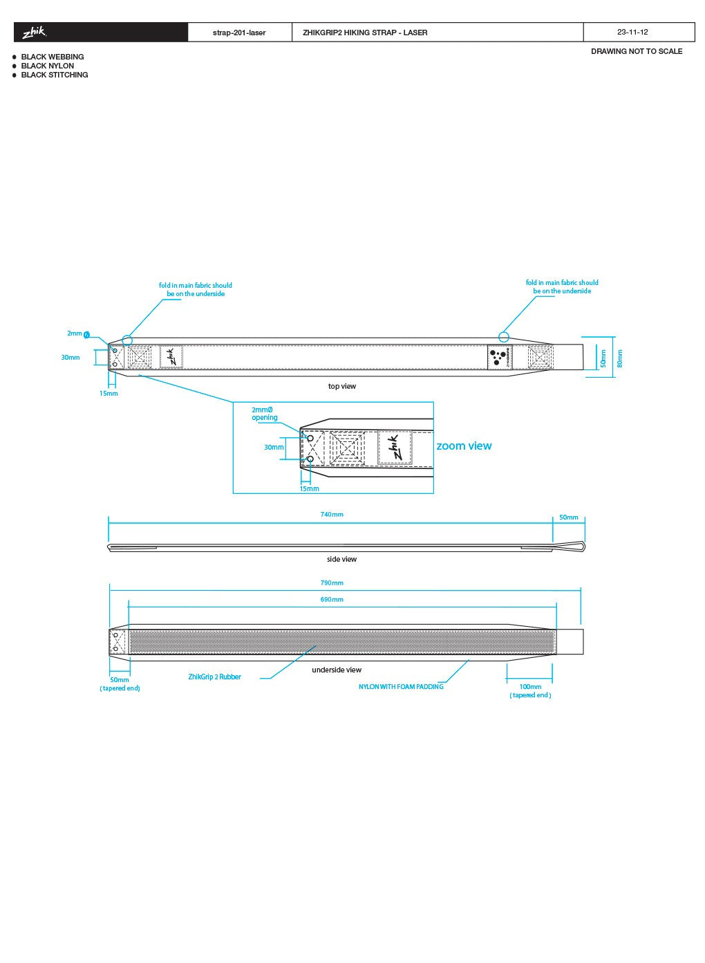 Zhik Hängband Grip II Laser