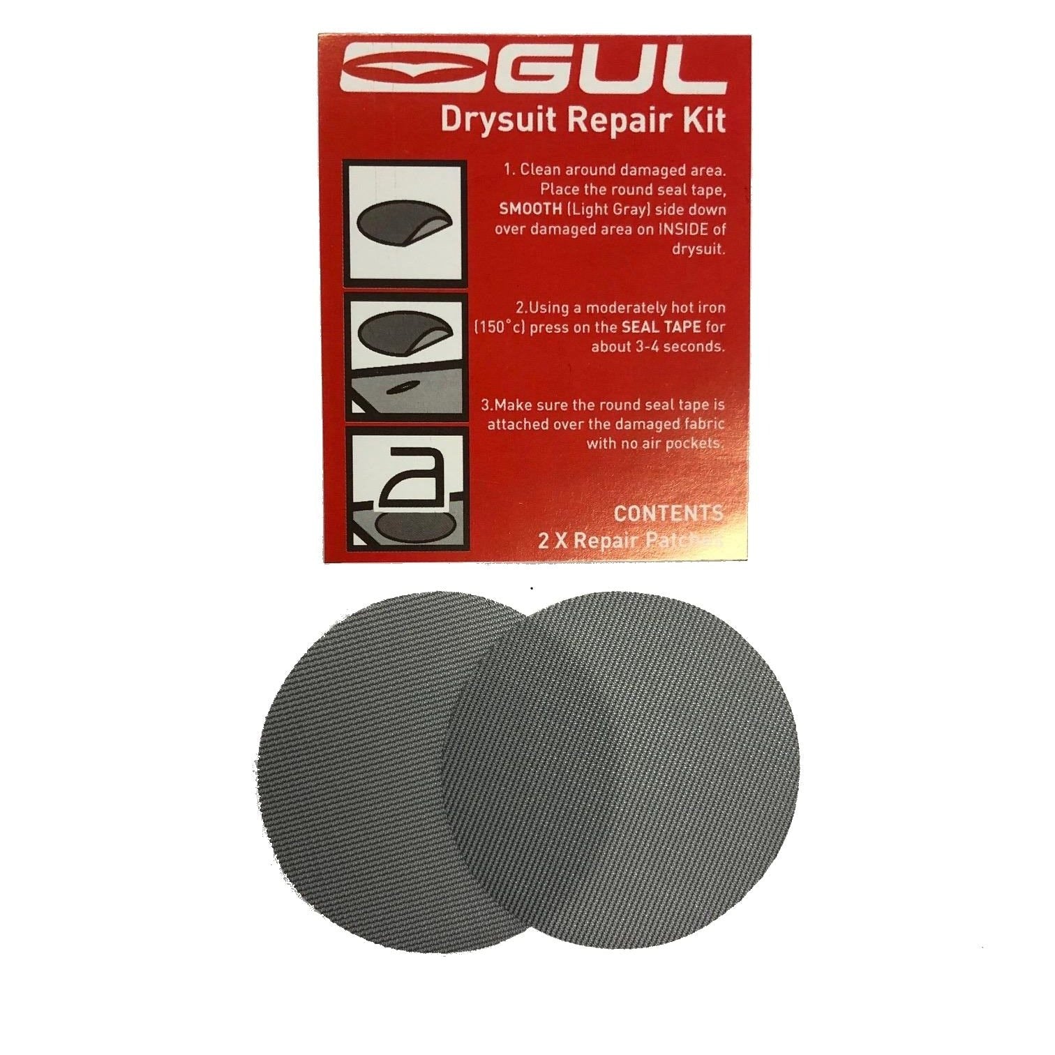 Gul Lagningslapp för membran, 2-pack