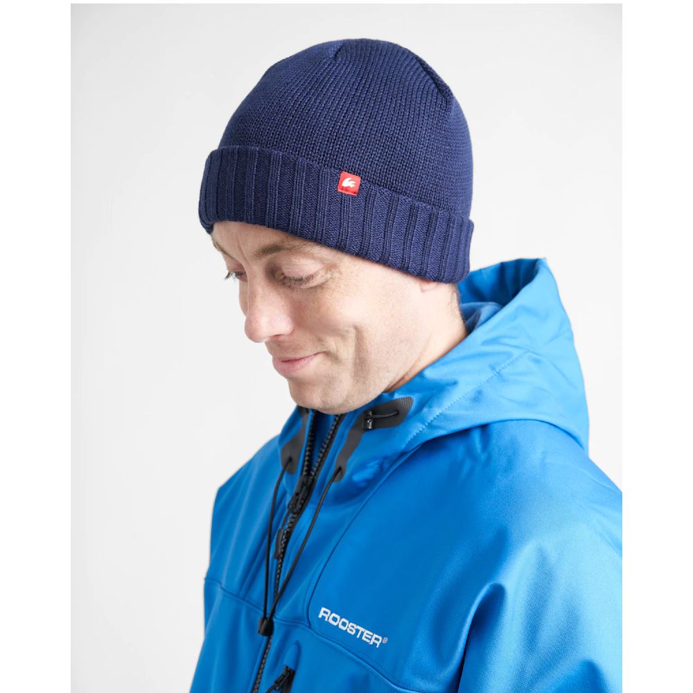 Rooster Mössa i Merinoull, Marinblå