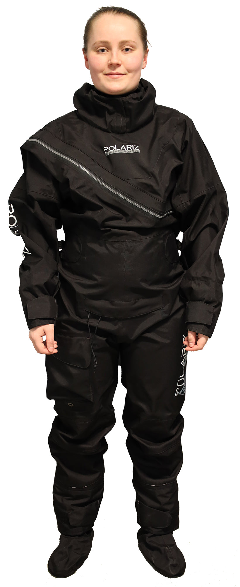 Polariz 3D Curve Torrdräkt med Gylf, Svart