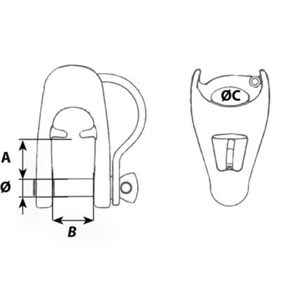 Wichard MXEvo Schackel 6mm Captive Pin Version