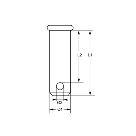 Riggbult 5mm x 14mm