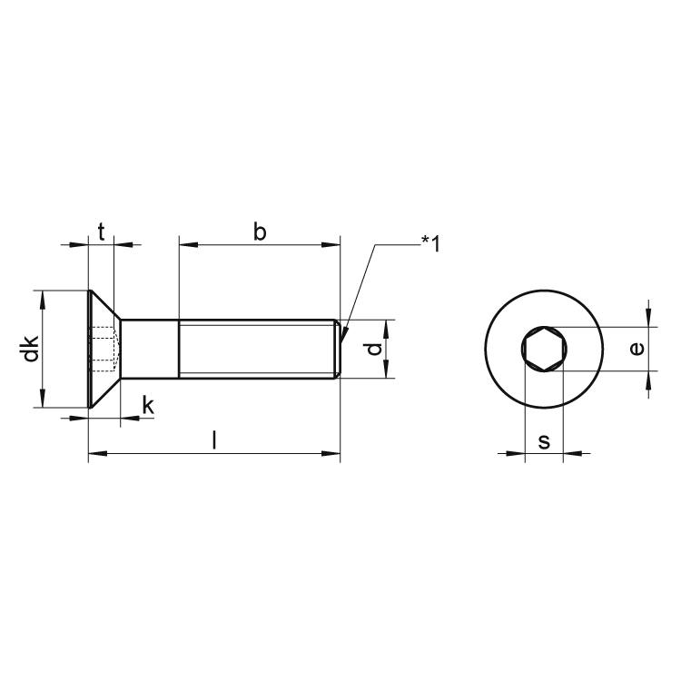 Maskinskruv Insex Försänkt Rostfri A4, M3