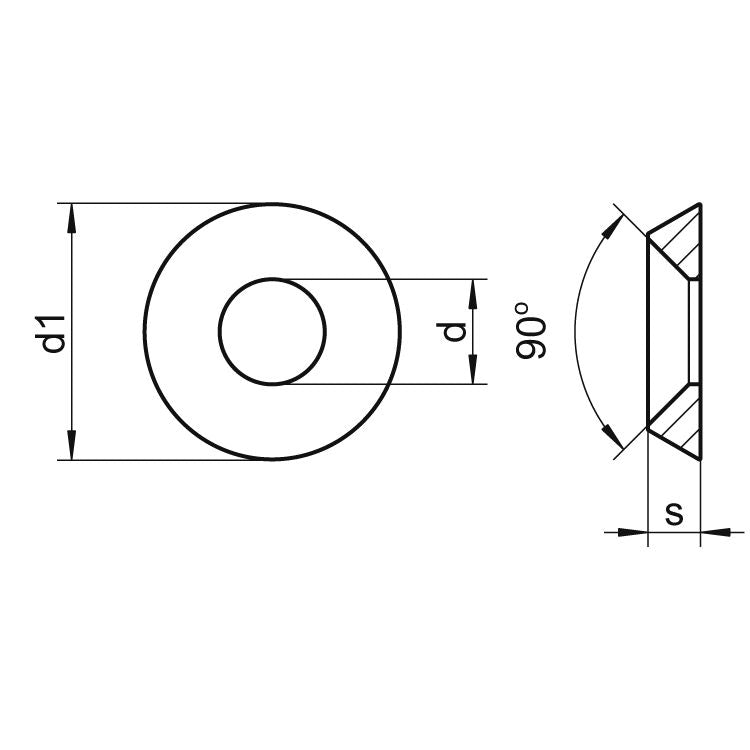 Skruvsäte Rostfri A4, M6
