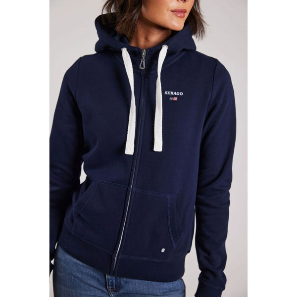 Sebago SB46 Zip Hoodie Marinblå, Dam