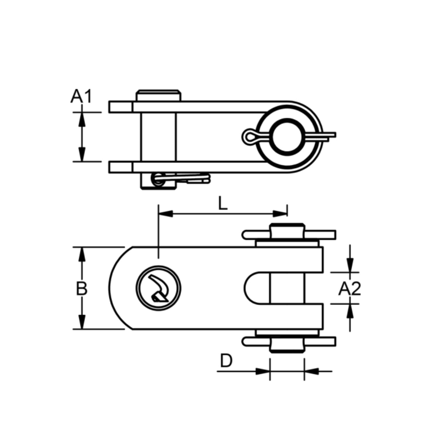 Blue Wave Toggle Gaffel/Gaffel