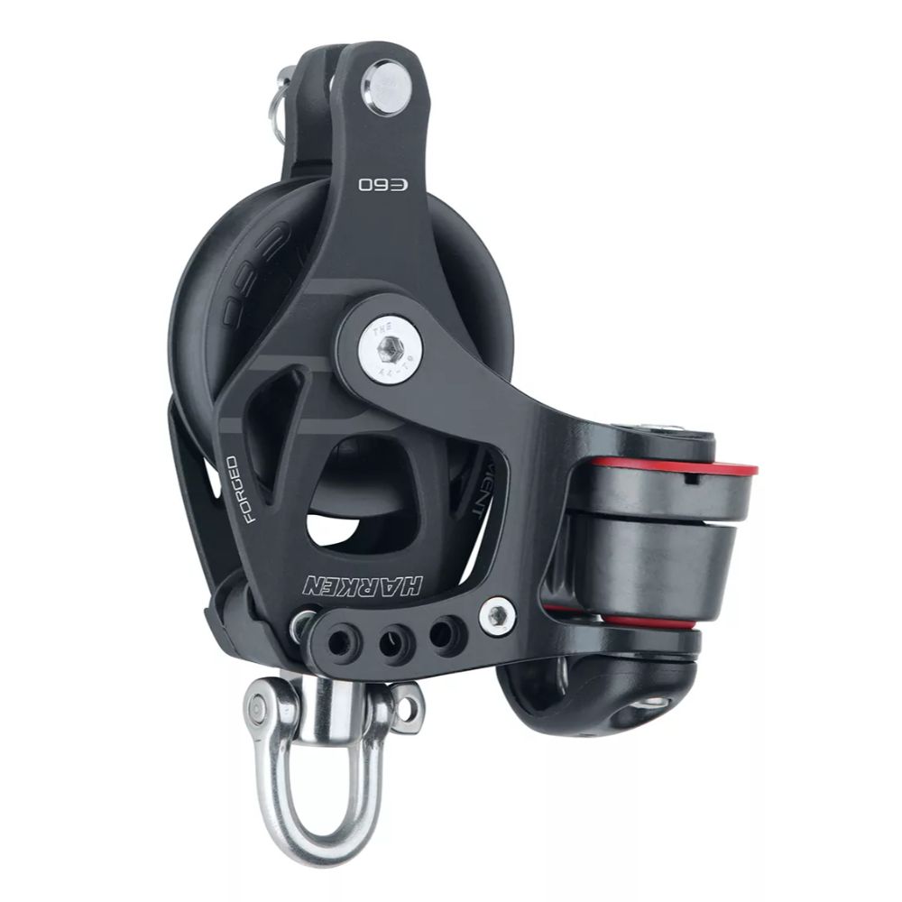 Harken Element 60 mm Enkelblock, Hunsvott Camcleat