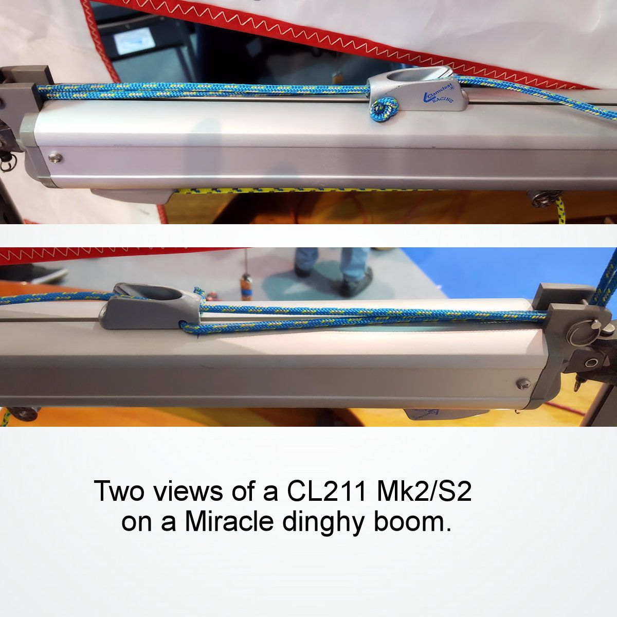 Clamcleat Racing Junior Mk2, Hunsvott anodiserad