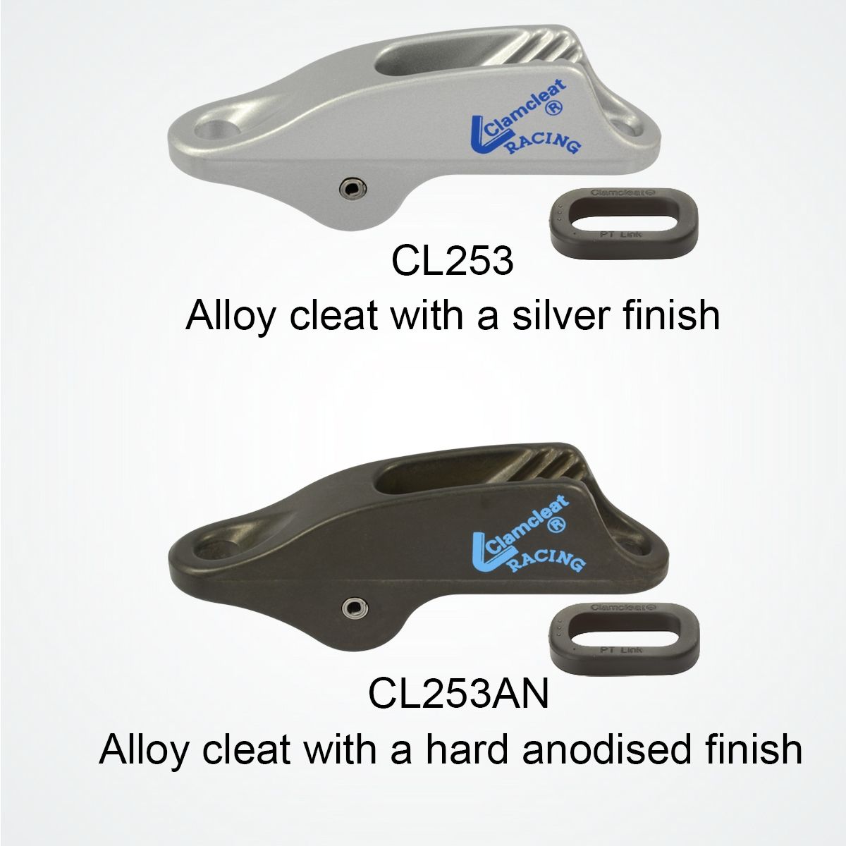 Clamcleat Trapeze & Vang Cleat, Anodiserad