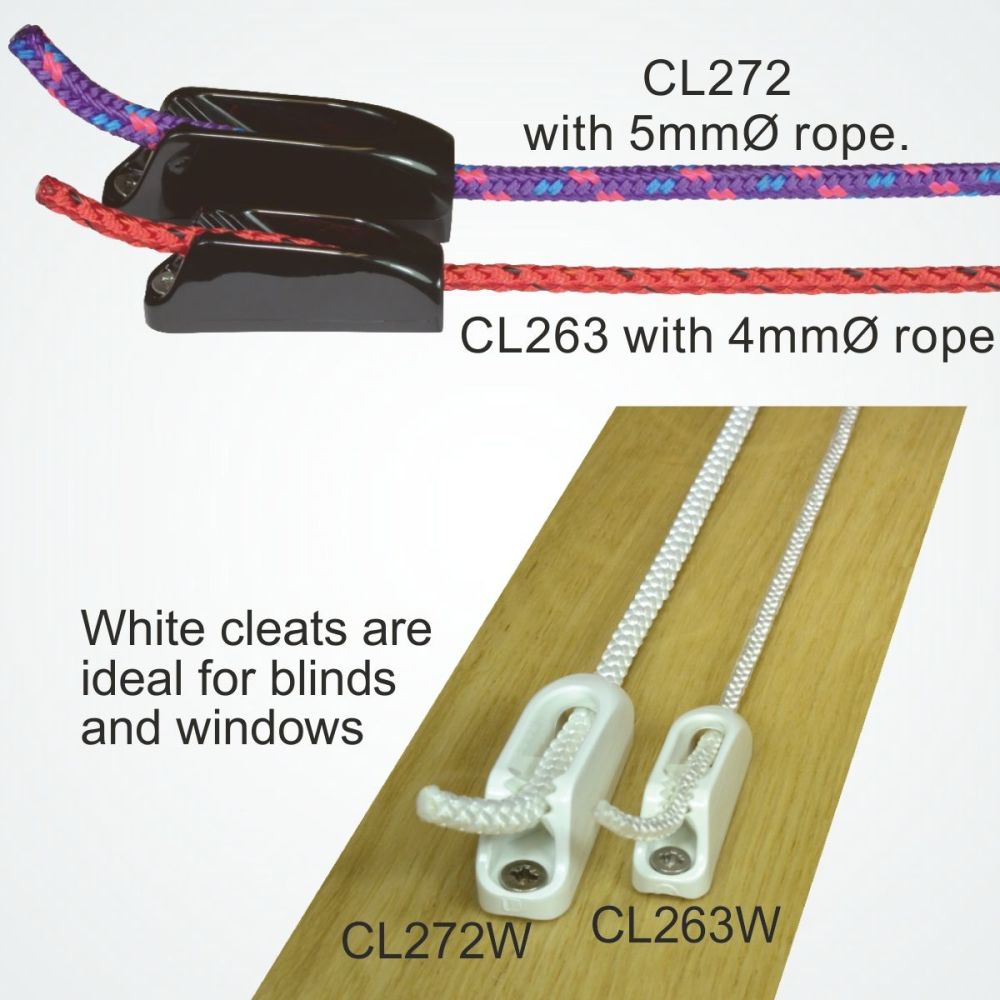Clamcleat Micro Cleat Nylon Svart
