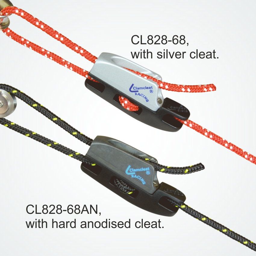 Clamcleat Racing med Aero bas, Anodiserad