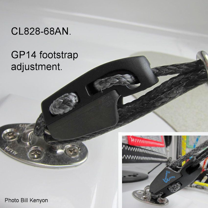 Clamcleat Racing med Aero bas, Anodiserad