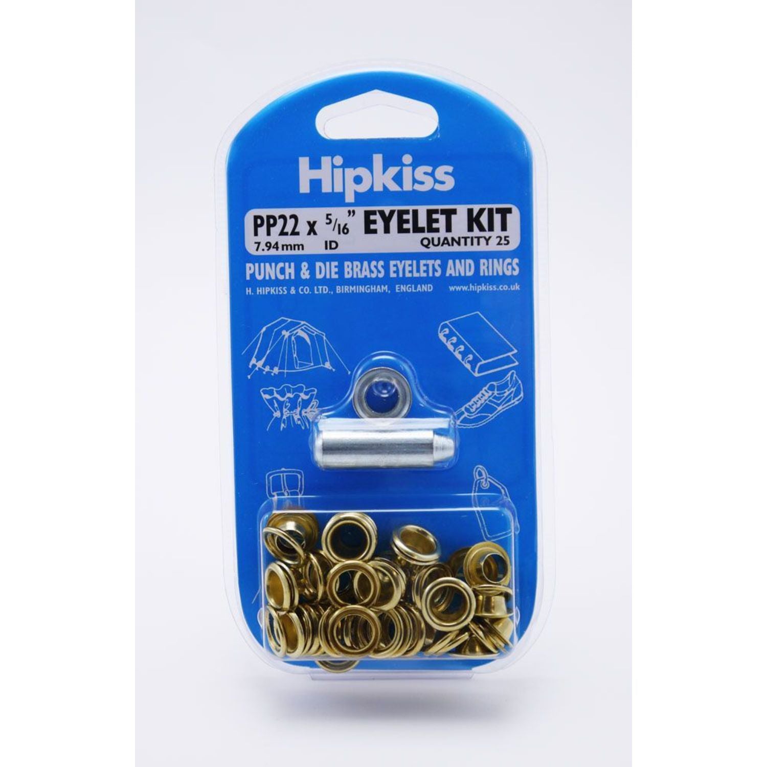 Hipkiss Öljett Set, storlek 24 (9.5mm hål)