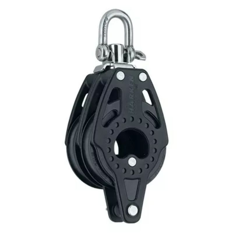 Harken 75mm Carbo Dubbelblock, Hunsvott