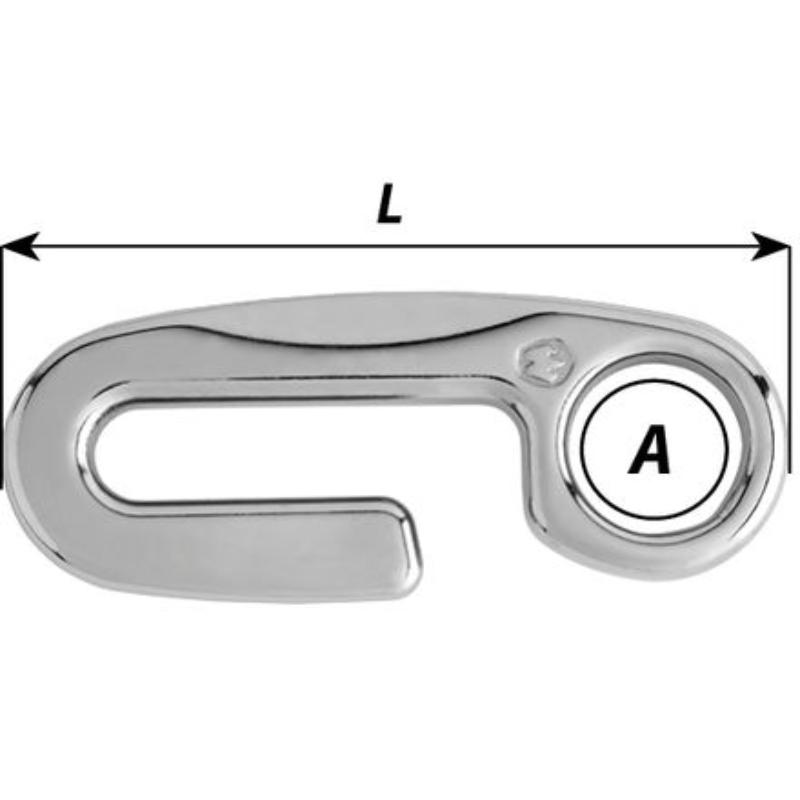 Wichard Kättinghake för Ankarspel 10mm, 103mm