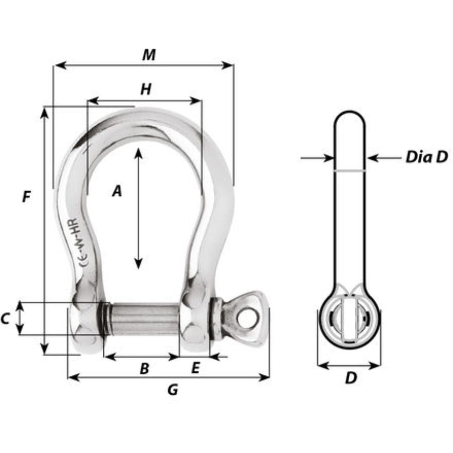Wichard SR2479 Mousqueton à Nouer Inox Forgé – Sécurité Et Robustesse Pour Le Nautisme