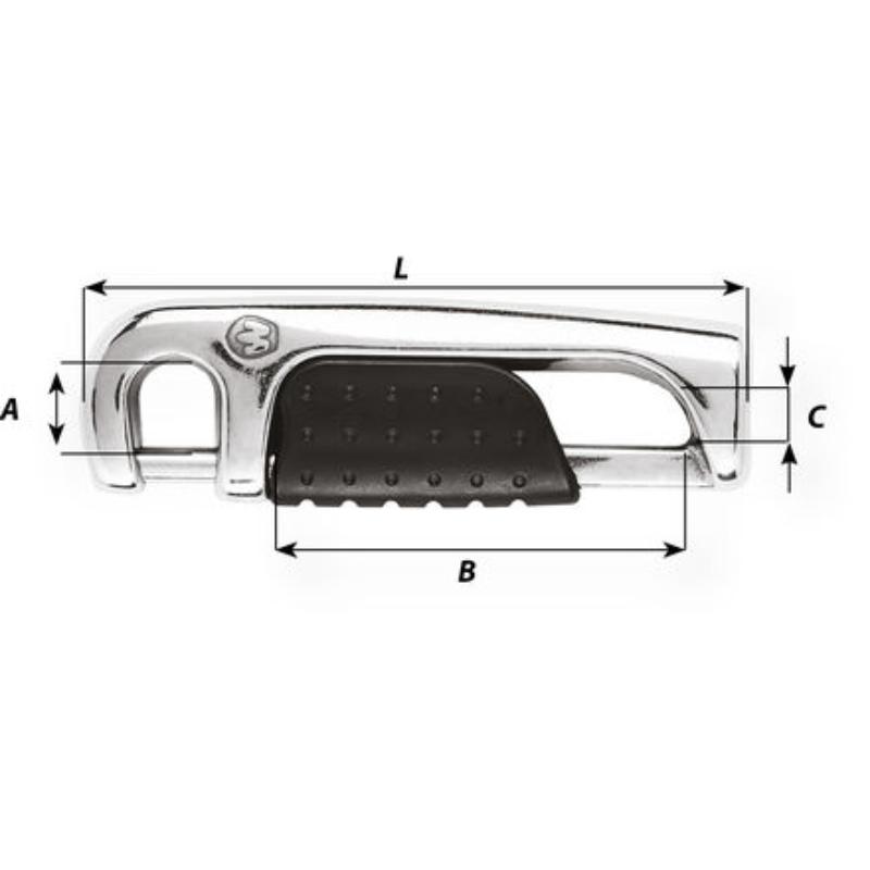 Wichard Trigger Pelikanhake (Lifeline hook) 91mm M6