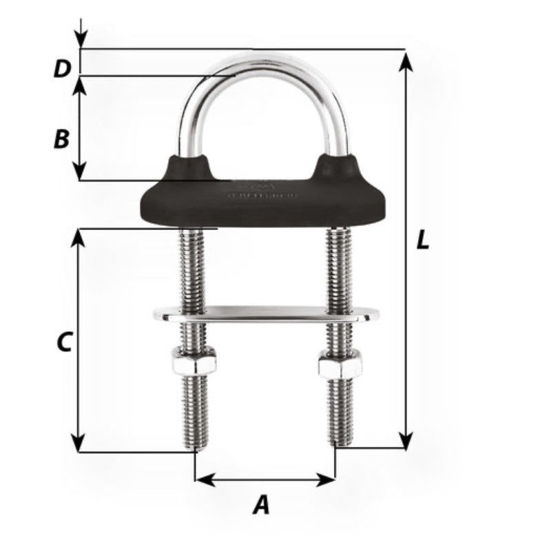 Wichard Vattentät U-bolt 5mm