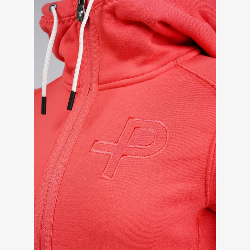 Pelle P P-Hoodie Dam, Korallröd