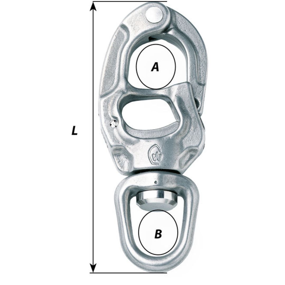 Wichard Speedlink High Load 108mm Skothake, Standard Öga