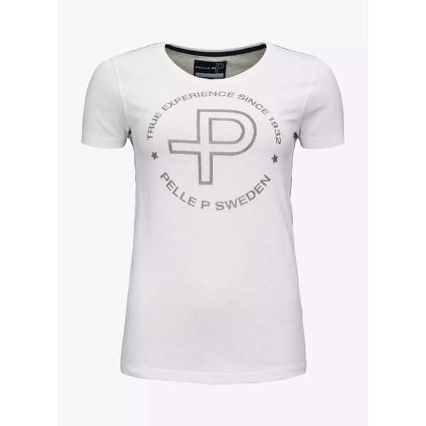Pelle P Cricle Print T-Shirt Dam, Vit