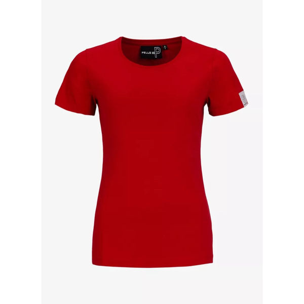 Pelle P Badge T-Shirt Dam, Röd