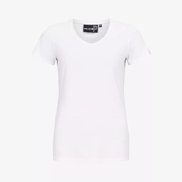 Pelle P Badge T-Shirt Dam, Vit
